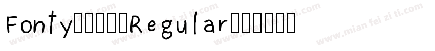 Fonty 400 Regular字体转换